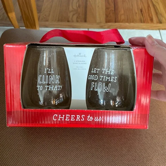 gothic wine glass Stemmed Skeleton Wine Glasses Set of 2 main image 0